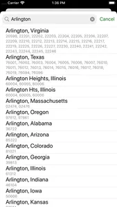 Zip Codes screenshot 1