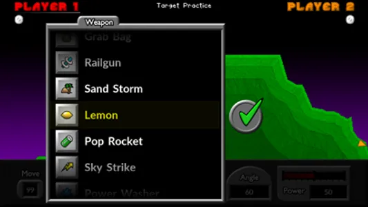 Pocket Tanks Deluxe screenshot 1