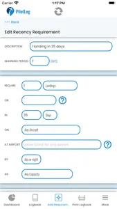 PilotLog screenshot 7