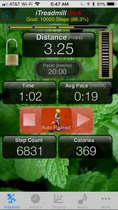 iTreadmill Pedometer screenshot 0