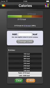 Calories screenshot 0