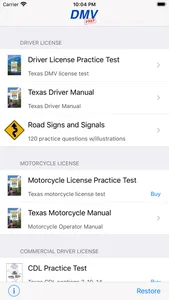 Texas DMV Test Prep screenshot 0