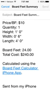 Board Feet Calculator screenshot 1