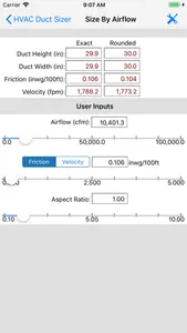 HVAC Duct Sizer screenshot 5