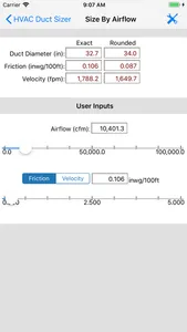 HVAC Duct Sizer screenshot 6