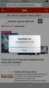 iSaveWeb Lite screenshot 1