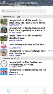 Gratitude Rock Journal screenshot 1