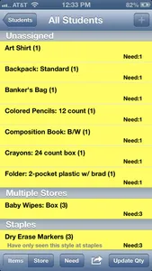 School Supply List screenshot 1