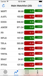 Real-Time Stocks screenshot 1