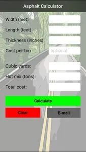 Asphalt Calculator screenshot 1