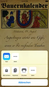 Bauernkalender screenshot 1