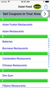 Asian Food Restaurant Finder Nearby screenshot 0