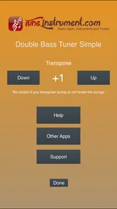 Double Bass Tuner Simple screenshot 3