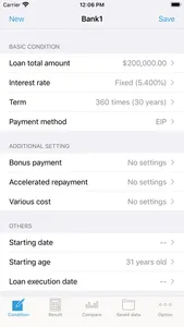 iLoan Calc (Loan calculator) screenshot 0