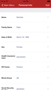 Family Medical History screenshot 2