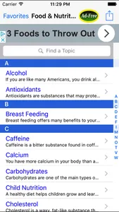 Food & Nutrition: Healthy Facts and Tips App screenshot 0