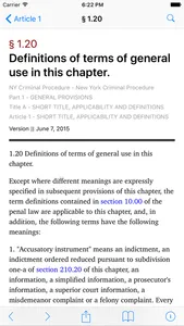 New York Code of Criminal Procedure (LawStack Ser) screenshot 1