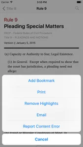 Federal Rules of Civil Procedure (LawStack's FRCP) screenshot 2