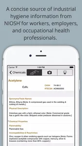 Chemical Hazards Pocket Guide screenshot 0