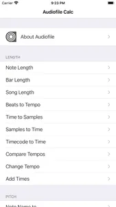 Audiofile Calc screenshot 3