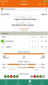 Futbol24 soccer livescore app screenshot 1