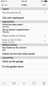 Checklists screenshot 3