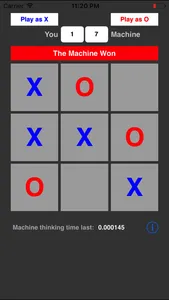 AI x0 (Tic-tac-toe) UNBEATABLE screenshot 3