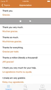 Spanish Phrasebook: Conversational Spanish screenshot 1