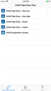 HVAC Pipe Sizer Plus screenshot 0