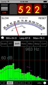 SPLnFFT Noise Meter screenshot 2