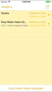 Easy Mailer Italian Keyboard screenshot 1