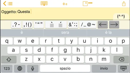 Easy Mailer Italian Keyboard screenshot 2