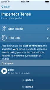 French Verbs Trainer screenshot 2