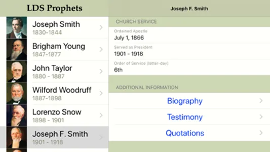 LDS Prophets screenshot 1