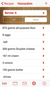 Serving Sizer Recipe Manager screenshot 3