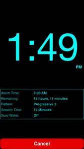 Progressive Alarm Clock screenshot 1