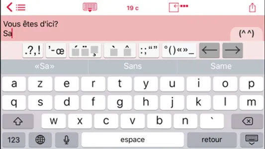 Easy Mailer French Keyboard screenshot 1