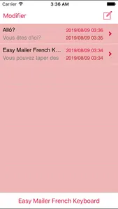 Easy Mailer French Keyboard screenshot 2