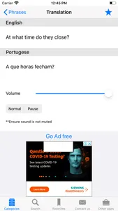 English to Portuguese Phrases screenshot 2