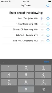 MyZones - HR Zone Calculator screenshot 0