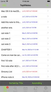 TopXNotes screenshot 1