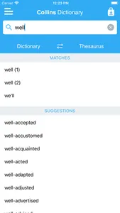 Collins Dictionary & Thesaurus screenshot 1