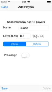 TeamChooser screenshot 2