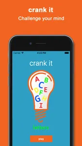 Crank It! Letter Brain Teaser screenshot 0