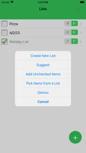 Genius Shopping Lists screenshot 1