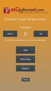 Dulcimer Tuner Simple Ionian screenshot 3