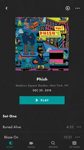 LivePhish screenshot 1