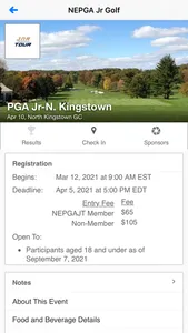 PGA New England Section Junior screenshot 1