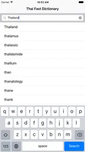 Thai Fast Dictionary screenshot 0