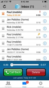 AT&T Voicemail Viewer (Work) screenshot 2